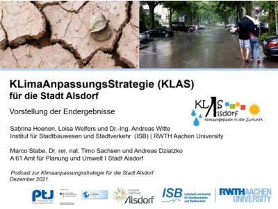 KLimaAnpassungsStrategie für die Stadt Alsdorf